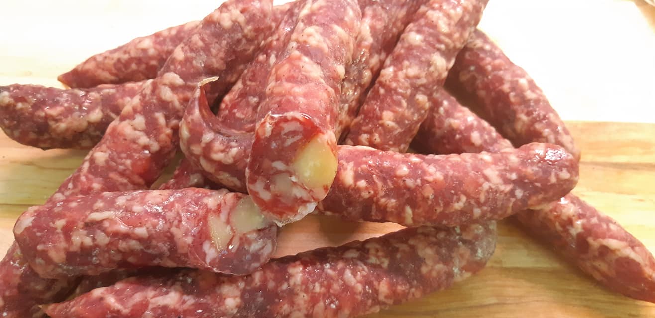 Saucisson sec au cheddar vieilli