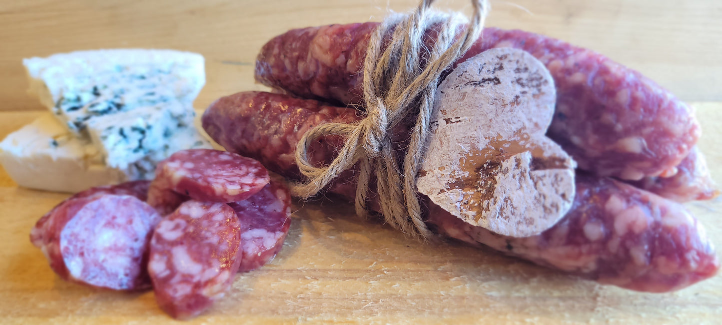 Saucisson sec au fromage bleu